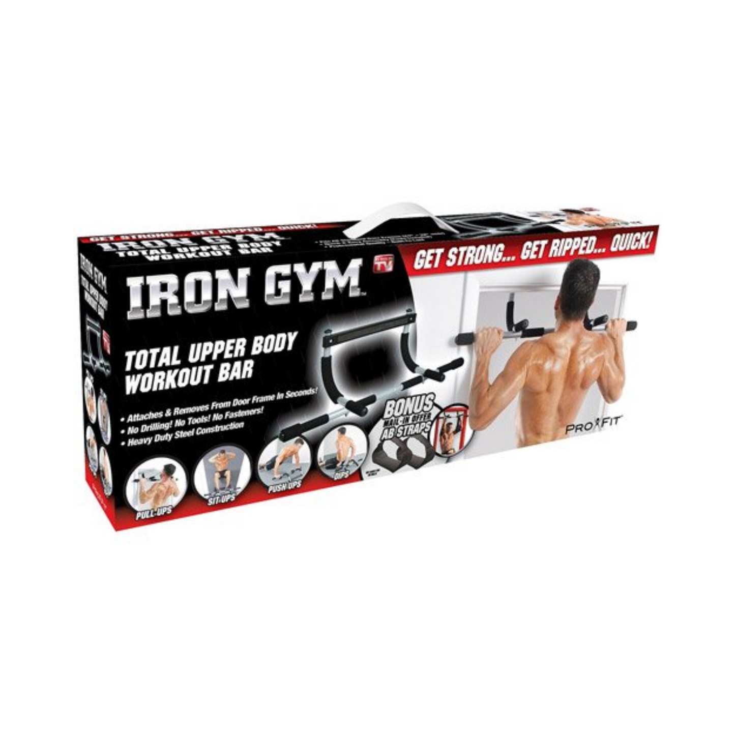 Iron Gym Bar for Pull up and Push up Exercise